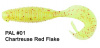 Силиконовая приманка KEITECH Flapper Crub 4" - PAL #01 Chartreuse Red Flake